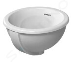 DURAVIT - Architec Umyvadlo, průměr 335 mm, s přepadem, bez otvoru pro baterii, bílá 0473340031