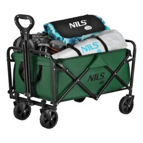 NILS Camp NC4306 Skládací kempingový vozík zelený (5908261688263)