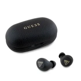 Guess PU Grained ENC TWS Bezdrátová Sluchátka Black (57983122337)