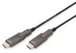 Digitus AK-330127-200-S černá / Adaptérový kabel HDMI - Micro HDMI / AOC / 4K 60Hz / 18 Gbps / 20 m (AK-330127-200-S)