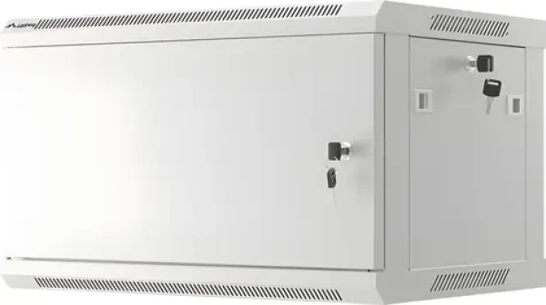 Lanberg WF01-6406-00S šedá / Nástěnný rozvaděč 19" / 6U / 600×450 mm / kovové dveře / flat pack (WF01-6406-00S)