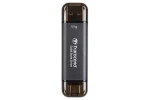 Transcend ESD310C Externí SDD 512GB šedá / USB-A/C 3.2 Gen 2 / R: 1050MBs / W: 950MBs (TS512GESD310C)