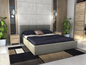 FRONTI Postel LIDIA 180x200 šedá