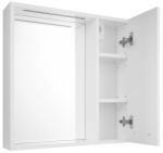 AQUALINE - ZOJA/KERAMIA FRESH STRIP galerka s LED osvětlením, 60x60x14cm, pravá, bílá 45022S