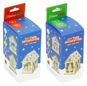 Dekorace DIY vánoční ozdoba Festive Friends Domeček