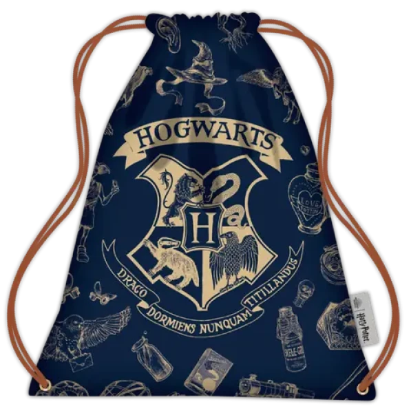 Bluesky Harry Potter pytlík na cvičky tmavě modrý, zlatý / Pytlík na cvičky / stahovací (HP708391EPM)