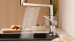 HANSGROHE - Talis Select M54 PowderSpray Dřezová baterie s flexibilním ramenem a sprškou, EcoSmart, chrom 72861000