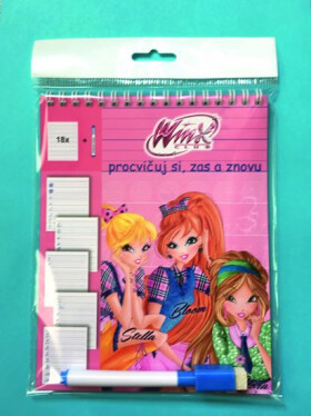 Stíratelné listy Procvičuj si zas znovu Winx Club