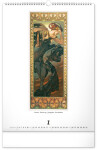 Nástěnný kalendář 2026 NOTIQUE - Alfons Mucha, 33 x 46 cm