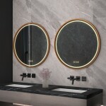 REA - Zrcadlo LED 70cm MMJ BRUSH ROSE GOLD HOM-05507