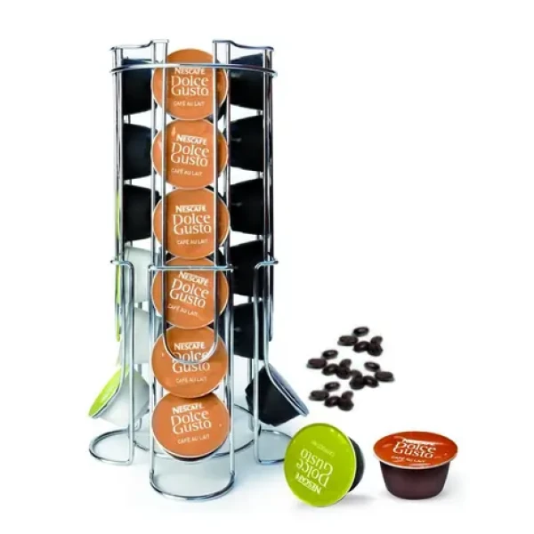 MAXXO Stojánek na kapsle Dolce Gusto / 24 ks / chrom