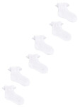 Dívčí ponožky s volánkem 3Pack SKL-0009G-0100 bílé - Yoclub 5-6 cm