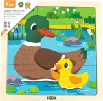 VIGA Dřevěné puzzle Kachničky