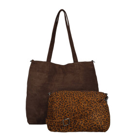 Elegantní dámská shopper taška 2v1 Rimela, tmavě hnědá