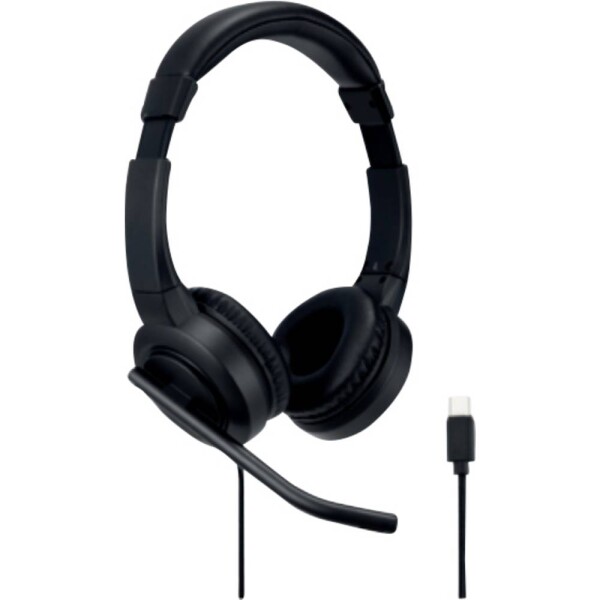 Kensington Sluchátka Over Ear kabelová černá Potlačení hluku headset Počítače