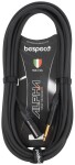Bespeco Alpha Microphone Cable Neutrik XLR M Jack 6 m