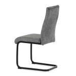 Židle jídelní, šedý samet, černá pohupová podnož