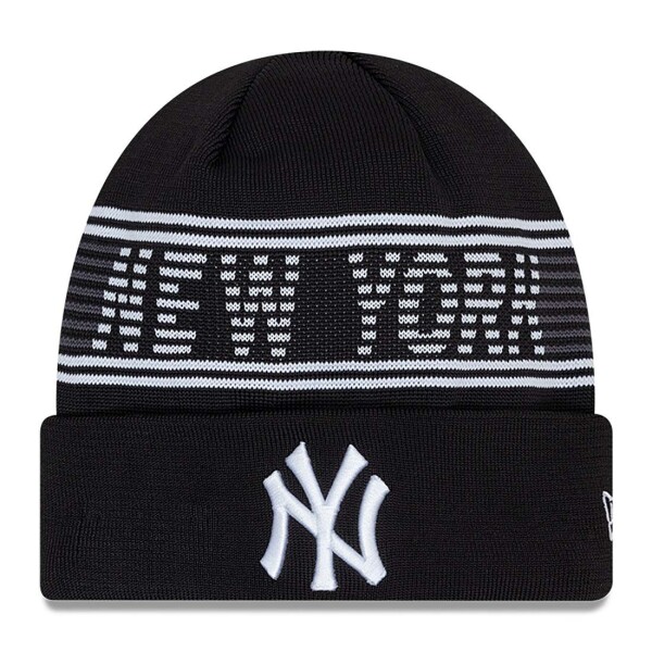 New Era Pánská zimní čepice New York Yankees MLB Black Colorway 2024 Clubhouse Beanie