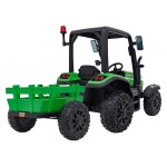Mamido Dětský elektrický traktor BLAST s přívěsem 2x200W zelený
