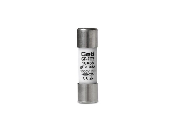 Pojistka GETI GF-F03 pro fotovoltaické systémy 32A/1000V DC