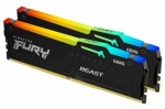 Kingston Fury Beast Black RGB 32GB (2x 16GB) DDR5 6800MHz / CL34 / DIMM / XMP / 1.4V (KF568C34BBAK2-32)