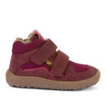 Dívčí zimní barefoot boty TEX WOOL Bordeaux, Froddo, G3110254-4W, červená - 24