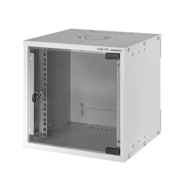 LogiLink W66Z30G šedá / Rozvaděč pro upevnění na zeď / 6U / až 30kg (W66Z30G)