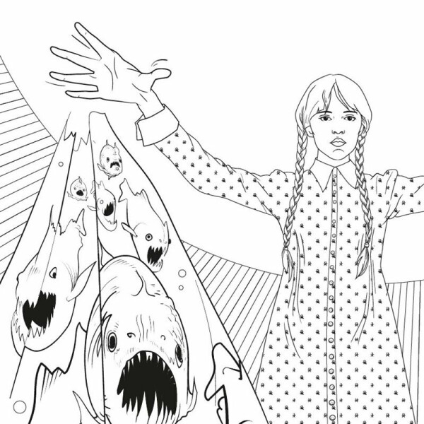 Wednesday: Oficiální omalovánky