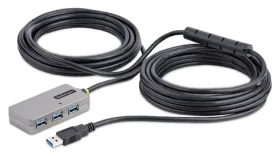StarTech USB Extender Hub 10 m / USB hub / USB 3.0 / 4 porty / Napájecí adaptér (U01043-USB-EXTENDER)