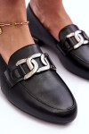 Dámské mokasíny s ozdobou černá Camilena 36