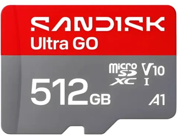 SanDisk Ultra GO 512GB / Paměťová karta microSDXC / UHS-I / Class 10 / A1 / čtení 190 MB/s (SDSQUGN-512G-GN6MN)