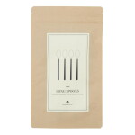 House Doctor Dlouhá lžička Ox Black/Silver – set 4 ks, černá barva, kov