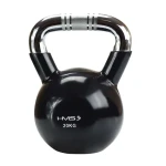 HMS KTC 20 Kettlebell s chromovaným úchopem 20 kg černý (5907695524291)