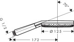HANSGROHE - Raindance Alive Select S Sprchová hlavice, 3 proudy, leštěný vzhled zlata 24500990