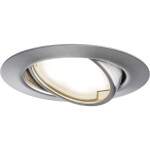 Paulmann 92907 Whirl LED vestavné svítidlo, LED, pevně vestavěné LED, 4.9 W, hliník (kartáčovaný), saténová, sada 3 ks