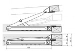 NábytekProNás Mechanismus polohování roštů nohy (1 pár)