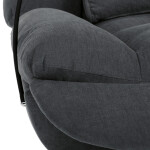 Polohovací křeslo, elektrické zabudované ovládání, šedá, látka, TV-7081 GREY2