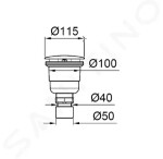 GROHE - Odtokové soupravy Odtoková souprava pro vaničky, svislý odpad, chrom 49533000