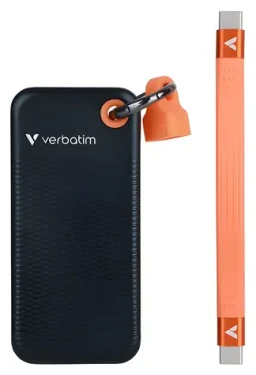 Verbatim Pocket SSD černo-oranžová / Externí disk / 2 TB / USB-C 3.2 Gen 2 / 1000 MB/s čtení / 1000 MB/s zápis (32197)