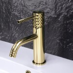 REA - Umyvadlová baterie Lungo Diamond - Gold REA-B8993