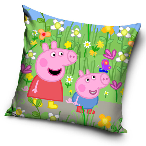 Dětský polštářek Prasátko Pepina Rozkvetlá Zahrada