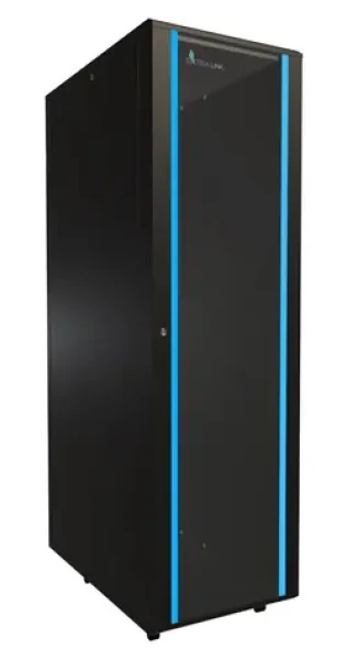 Extralink 42U/600x1000 stojanový černý / Rozvaděč / 19" / nosnost 1500 kg / skleněné dveře (EX.8611)