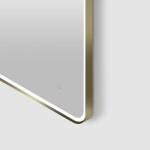 Zrcadlo se senzorem SAT Mood 60x80 cm broušené zlato SATZMOOD6080BZ SATZMOOD6080BZ