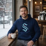 Fanatics Pánská mikina Seattle Kraken NHL Primary Logo Graphic Hoodie Velikost: S