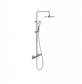 VILLEROY & BOCH - Universal Showers Sprchový set s termostatem, průměr 23 cm, 3 proudy, chrom TVS109002UK061