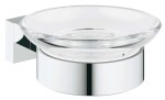 GROHE - Essentials Cube Mýdlenka s držákem, chrom 40754001