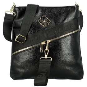 Stylová dámská koženková crossbody kabelka LB Alysia, černá