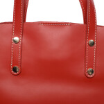 Atraktivní kožená kabelka Bailey, červená