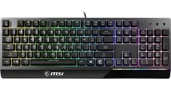 MSI Vigor GK30 černá / Herní klávesnice / drátová / membránová / USB / podsvícení / US layout (278316)