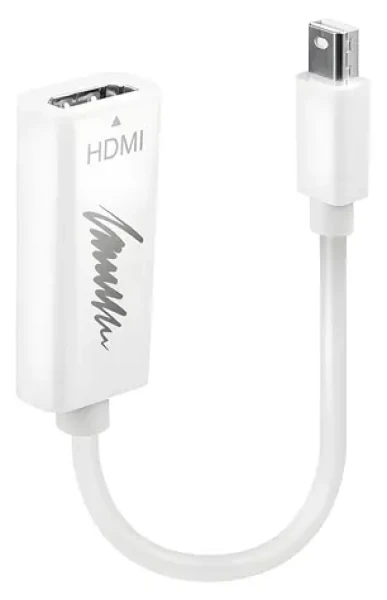 Lindy Mini DisplayPort - HDMI bílá / Adaptér / 4K / pasivní / 0,15 m (41719)